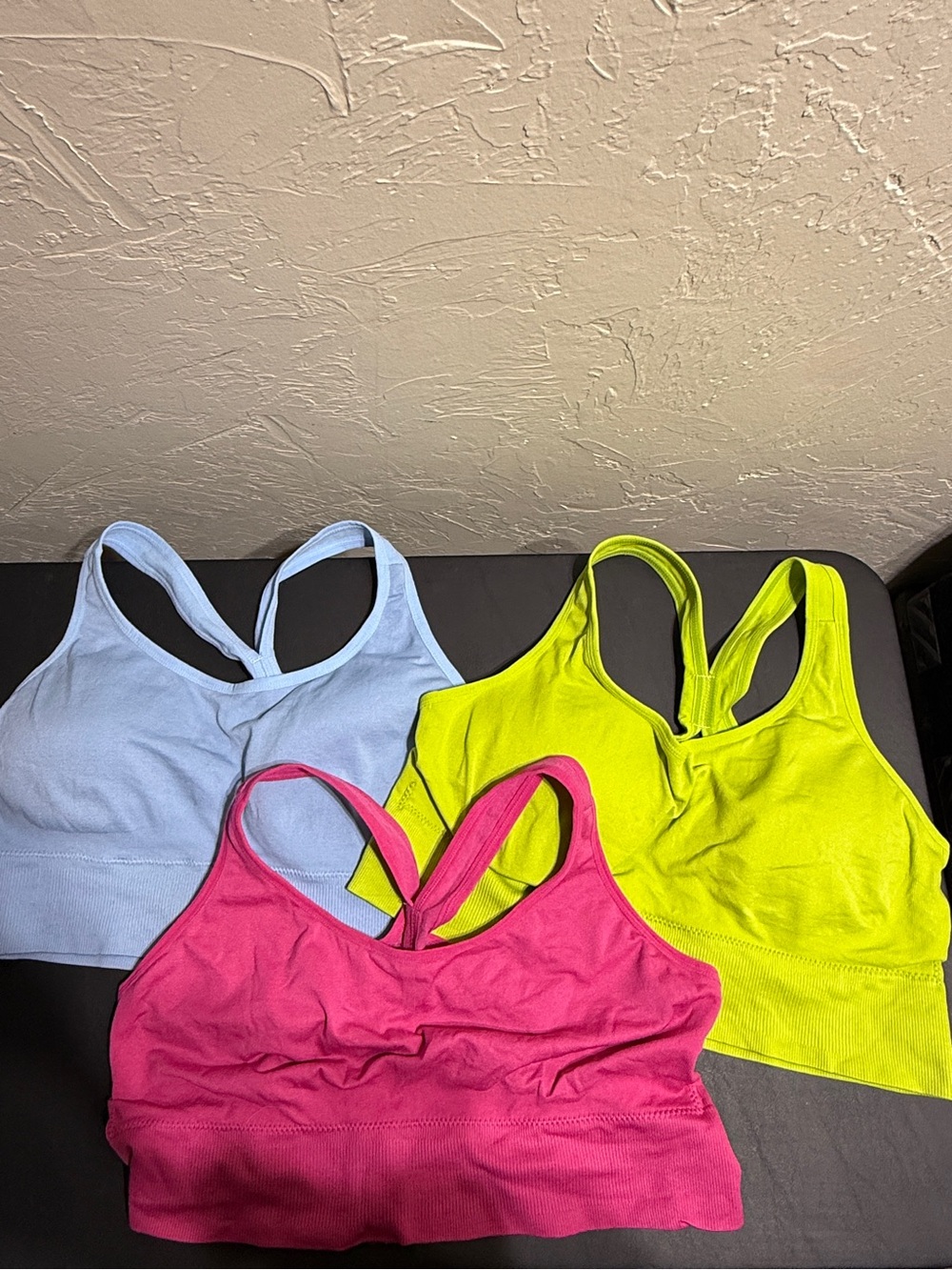 No Brand 3-Pack Racer Back Sports Bras w/Removable Molded Cups/Pads 3XL **READ**